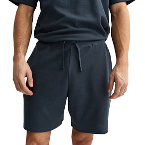 Ensemble T-shirt et short pour homme, motif uni, 100% coton respirant, été, décontracté, avec logo personnalisé - Product Image 4