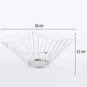 Panier de rangement contemporain en métal maillé, organisateur de placard durable pour la maison - Product Image 2