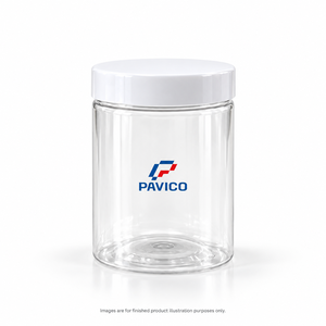 Frasco Redondo de Plástico PET de 350 ml con Tapa de Rosca para Alimentos Secos, Envases de Cosméticos, Marca Pavico, Impresión de Logotipo Personalizado, Fabricante de Vietnam - Product Image 2