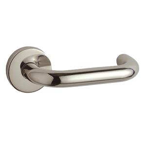 Manija de Palanca Moderna y Duradera de Acero Inoxidable Niquelado para Armario y Cajón con Cerradura de Privacidad Personalizable - Product Image 1