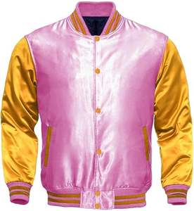 Chaqueta Varsity de Satén Personalizada al por Mayor para Hombre, para Béisbol, Temporada de Invierno, Chaqueta de Béisbol de Material Satinado - Product Image 1