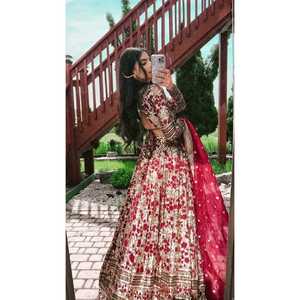 ชุดออกแบบสำหรับผู้หญิงชุดงานเย็บปักถักร้อยที่สวยงาม lehenga choli - Product Image 6