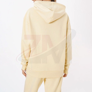 Vente en gros – Nouveauté : Vêtements décontractés d'automne pour femmes, 100 % coton molletonné tricoté, respirant, coupe droite, design asymétrique, personnalisable - Product Image 2