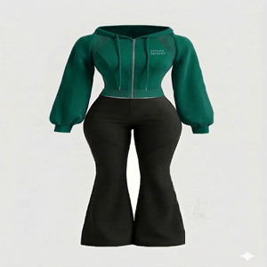 ชุดวอร์มผู้หญิงคุณภาพสูง Clovix Sports ชุดจ็อกเกอร์สวมใส่สบาย สไตล์ลำลอง ผลิตจำนวนมาก - Product Image 5