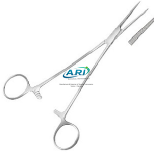 Pinzas Grey Turner de 18 cm, Acero Inoxidable Premium, Instrumento Quirúrgico Curvo para Uso Médico de Precisión - Product Image 1