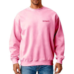 Sudaderas básicas con logo impreso personalizado, de hombros caídos y talla grande para hombre, sudaderas para hombre más vendidas al por mayor - Product Image 1