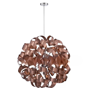 Industrial Style Copper Finished Iron Metal Irregular Shape Chandeliers Lamp Home And Bedroom Indoor <b>Art</b> Lighting Decor - Product Image 1