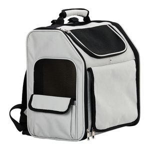 Zaino Trasportino Morbido Espandibile per Cani e Gatti di Piccola Taglia con Estensione Posteriore in Rete Traspirante, Ideale per Viaggi - Product Image 1