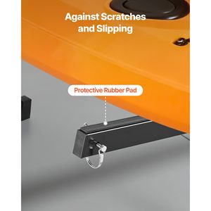 Rastrelliera per 6 kayak per carichi pesanti, capacità 180 kg, autoportante per garage, capanno o molo, per interni ed esterni - Product Image 5