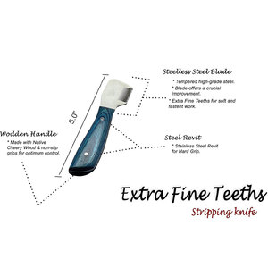 Cuchillo Profesional para el Cuidado de Mascotas, para Eliminar Pelo Suelto y Recortar, Cuchillo Resistente para Perros y Gatos - Product Image 3