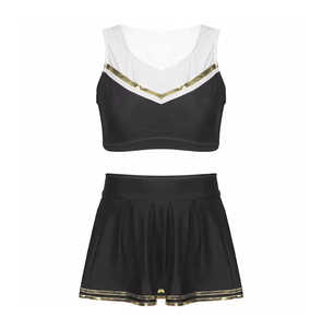 Ensembles d'uniformes de cheerleading imprimés, respirants et confortables, personnalisables en gros pour les équipes de cheerleading féminines 2026 - Product Image 1