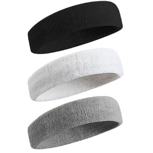<b>Sport</b> <b>Headbands</b> Cotton Terry Cloth Sweat Bands Fitness Running Yoga Breathable Sweatband Wide Spots <b>Headband</b> - Product Image 6