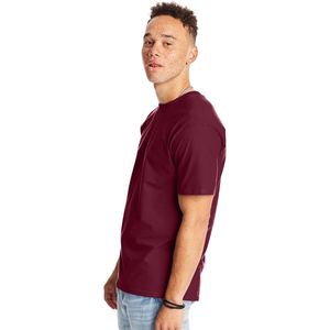 T-shirt 100% coton, col rond, manches courtes, unisexe, poids lourd, pour usage quotidien, impression de logo brodé personnalisé. - Product Image 4