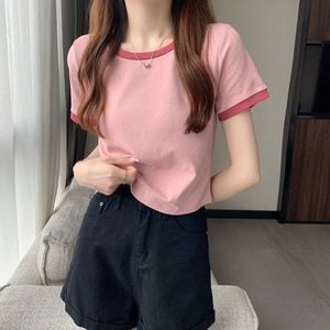 Camiseta de Algodón de Moda para Mujer, Manga Corta, Estilo Casual de Verano, Logotipo Personalizado Impreso, Proveedor al por Mayor de Alta Calidad - Product Image 4