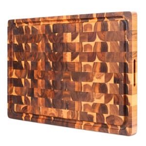 Tablas de Cortar Rectangulares de Bambú Classic Cuisine con Asa, Paquete Combinado - Product Image 1