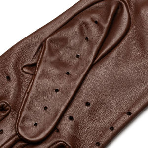 Guantes de cuero para conducir para hombre, diseño de cuero genuino suave, guantes de cuero para conducir para mujer, guantes de cuero clásicos transpirables para conducir - Product Image 4