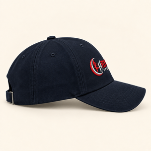 Fly Humble Sportswear Baseball <b>Cap</b> 6-Panel Adjustable Unisex Embroidered Logo <b>Navy</b> <b>Blue</b> Casual Hat Adjustable unisex baseball - Product Image 3