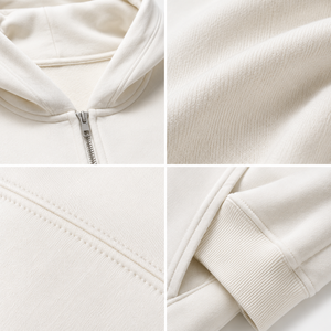 Men's 100% Cotton Full <b>Zip</b> Hoodie Fleece Sweatshirt Regular Fit <b>Zip</b> Up <b>Hooded</b> Jacket for Winter Casual Wear - Product Image 2
