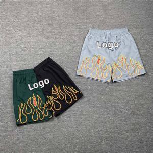 All Over Print Sublimation 5 Inch Polyester Heavyweight Double <b>Layer</b> Plain Gym Basketball Graphic Custom Logo Mesh Shorts Men - Product Image 2