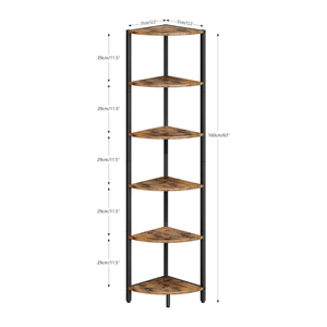 Metal Corner Planter Stand <b>Rustic</b> <b>Shelf</b> Rack Tri Fold Plant Holder Space Saving Storage Organizer for Home Office - Product Image 4