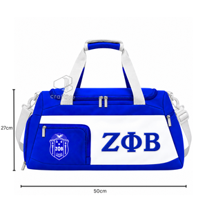 Bolsa de Viaje Deportiva de Fin de Semana para Mujer, Marca Zeta Phi Beta Sorority, de Cordura, con Compartimento para Zapatos, con Cierre - Product Image 1