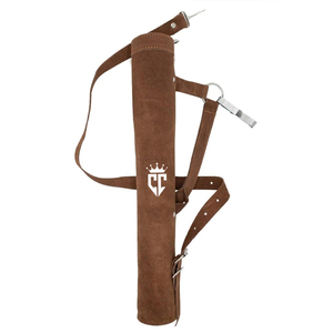 Traditional Design Genuine Leather Arrow Holder Archery Handmade Adjustable Belt Waist Arrow Bags For Adults - Product Image 1