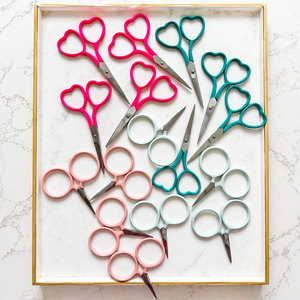 Cute Embroidery <b>Scissors</b> Love Design Sharp Tip Stainless Steel <b>Sewing</b> Tool for Needlework Craft - Product Image 4