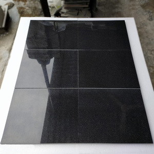 Outdoor Front Yard <b>Landscape</b> <b>Stone</b> Cut to Sizes Polished India Nero Assoluto Black Granite Price - Product Image 3