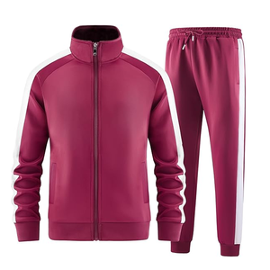 Survêtement sportif pour homme 2026 bleu à manches longues avec fermeture éclair sur le devant, poches latérales, séchage rapide, en polyester, coupe classique, en vente - Product Image 4