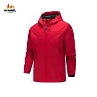 Herren Demi-Season Softshell Winterjacke mit Stehkragen, Wasserdichter Kapuze und PU-Reißverschluss, Geeignet für Regentage und Arbeit