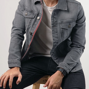 Chaquetas Vaqueras de Invierno para Hombre, Color Sólido, Servicio OEM Personalizado, Último Estilo, Teñido Liso, Alta Calidad, Logotipo Frontal - Product Image 3