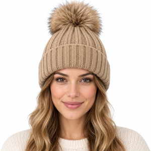 Gorro de invierno suave con forro de satén, personalizable con marca privada, proveedor OEM ODM, fábrica mayorista de gorros. - Product Image 1