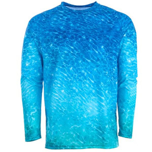 Camiseta de Pesca de Talla Grande al por Mayor, Ligera, de Secado Rápido, Protección UV UPF 50, Elástica y Transpirable para Actividades al Aire Libre - Product Image 5