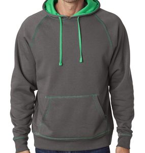 <b>Men's</b> Hooded Sweatshirt Solid Color Casual Fleece Wear with Kangaroo Pocket 100% Cotton 100% Polyester with matching drwstrings - Product Image 1