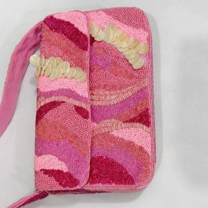 Sacs à main perlés, mini sacs fourre-tout en perles, sacs de soirée, sacs tissés à la main en cristal pour femmes 2022, sac perlé papillon DOT Daily noir - Product Image 1