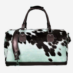Nouveau Sac de Voyage Extérieur 2026 en Cuir de Vachette à Poils, Style Western pour Hommes, Sacs de Selle Pliables et Multifonctionnels Spacieux - Product Image 6