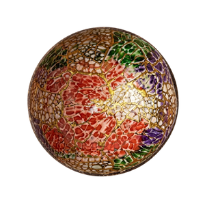 Tazón de cáscara de coco con detalles artesanales tallados, material ecológico, superficie lisa y pulida para cocinas - Product Image 2