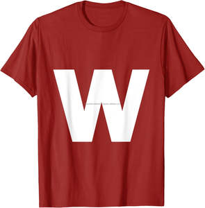 2025 Venta caliente diseñador de moda 100% algodón camiseta de los hombres W letra impresión suelta Ajuste de alta calidad en blanco de moda - Product Image 1