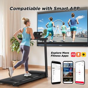 Tapis Roulant Pieghevole Compatto per Casa con Maniglie, Capacità di Carico 300 libbre, Motore Silenzioso da 2.5HP - Product Image 2