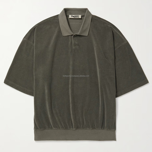 Camiseta de Manga Corta para Hombre, Estilo Francés, de Alta Calidad, Personalizada OEM, para Gimnasio, 2025, Hombros Caídos, Color Sólido, Secado Rápido, 200g - Product Image 1