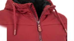 Men's Hooded Winter <b>Jacket</b> Soft <b>Fleece</b> <b>Lined</b> Windproof Water Resistant Full Zip Casual Outdoor Thermal Coat with Zipper Pockets - Product Image 5