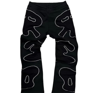 ชุดวอร์มสีพื้นประดับเพชรเทียม ไซส์ผู้ใหญ่ ผ้าฝ้าย 100% สไตล์ลำลองแนวสตรีท ดีไซน์ล่าสุดสำหรับผู้ชายและผู้หญิง - Product Image 2