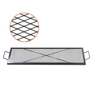 Griglia Rettangolare in Acciaio Resistente per Braciere con Manico di Supporto per Barbecue e Cottura all'Aperto - Product Image 6