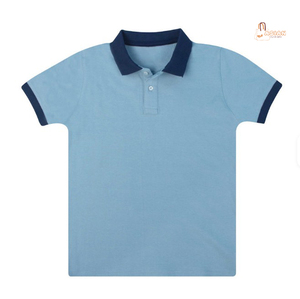 Polo décontracté pour enfants en tissu tricoté respirant à manches courtes, look tendance, idéal pour les activités sportives, les loisirs en plein air ou le quotidien - Product Image 3