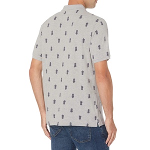 Chemise de golf décontractée pour homme, en coton, de haute qualité, avec logo personnalisé, col en V, manches courtes, coupe classique, respirante et à séchage rapide - Product Image 3