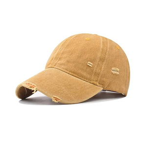 Gorra de Béisbol Vintage de 5 Paneles, Algodón Lavado, Estilo Desgastado, Perfil Bajo, Transpirable, Impermeable, Correa Ajustable - Product Image 1