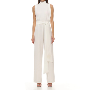 Nuevo Mono Elegante y Sexy con Tirantes, Cintura Media, Sin Mangas, Largo Completo, Tejido de Verano, 100% Poliéster, Transpirable y de Secado Rápido para Mujer - Product Image 1