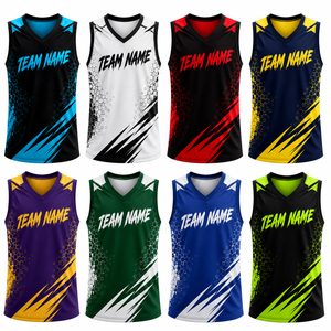 Uniforme de Baloncesto Personalizado 3x3, Uniforme de Equipo de Streetball, Secado Rápido, Sublimado, Sin Mangas, Fabricante OEM ODM - Product Image 5