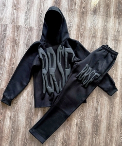 Vente en gros personnalisé vierge 480Gsm French Terry pour hommes respirant blanc course à pied sweat à capuche coupe régulière sweat à capuche de base - Product Image 6