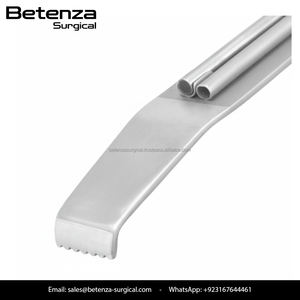 Écarteur mammaire Tebbetts de haute qualité, à fibre optique, à aspiration, non magnétique, en acier inoxydable, manuel, avec poignée plaquée or et poli miroir - Product Image 4